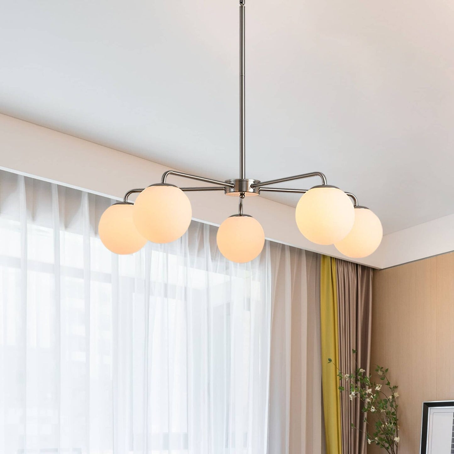 Avery Glass Globe Linear Chandelier/Pendant Lighting