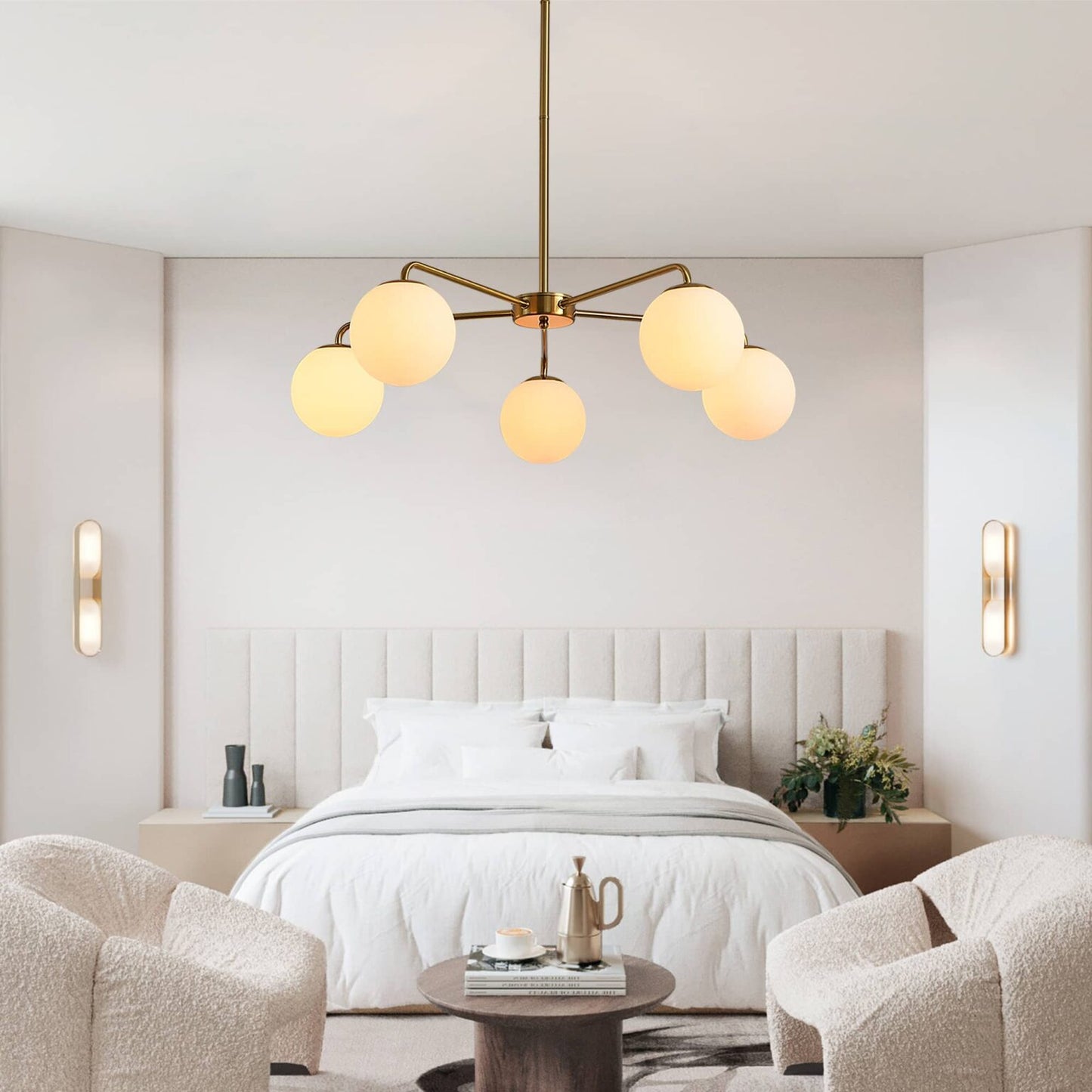 Avery Glass Globe Linear Chandelier/Pendant Lighting