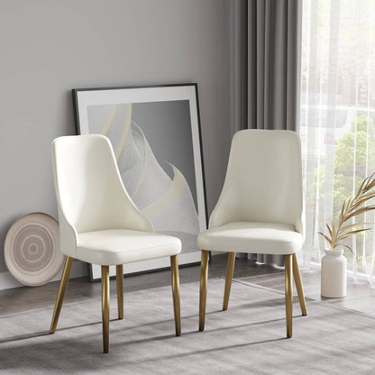 Blanc Tall Stitched Modern Dining Chair