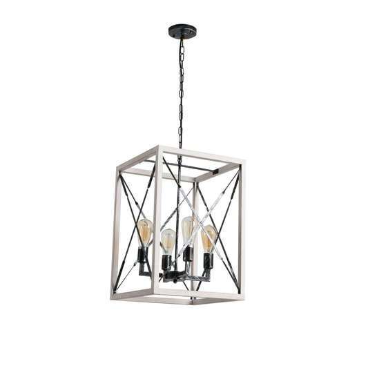 Remy Geometric Distressed Farmhouse Chandelier Model