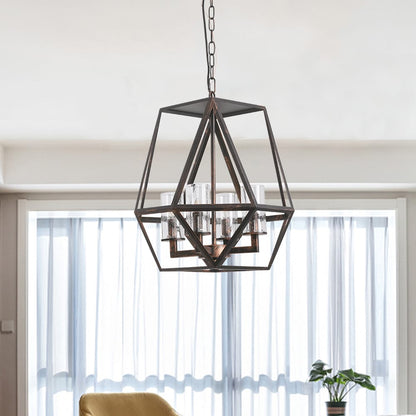 Roe Geometric Distressed Farmhouse Chandelier Model