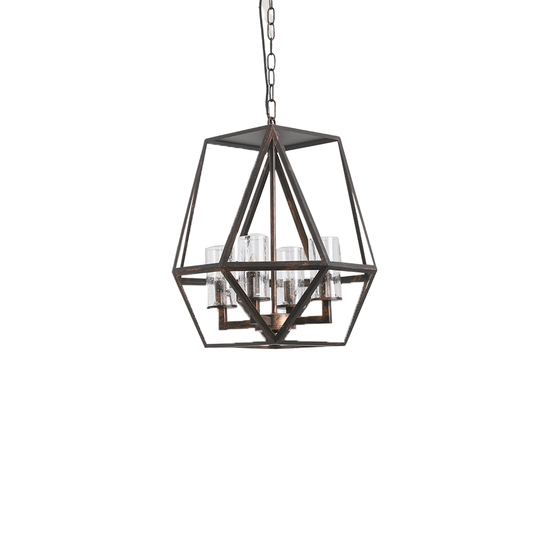 Roe Geometric Distressed Farmhouse Chandelier Model