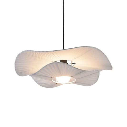Rena Minimalist White Shell Pendant Light with Shade