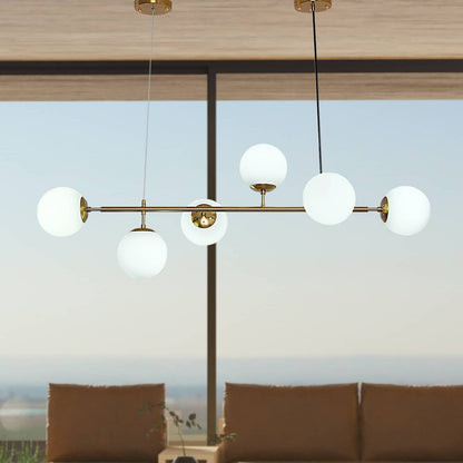 Carrigan Glass Globe Linear Chandelier Model