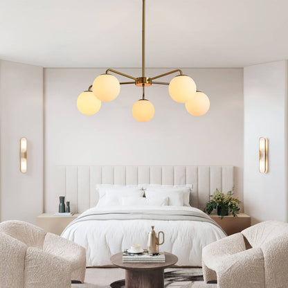 Avery Glass Globe Linear Chandelier/Pendant Lighting