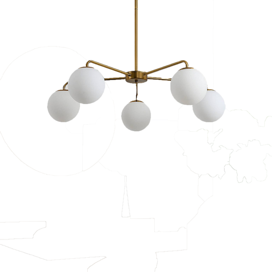 Avery Glass Globe Linear Chandelier/Pendant Lighting