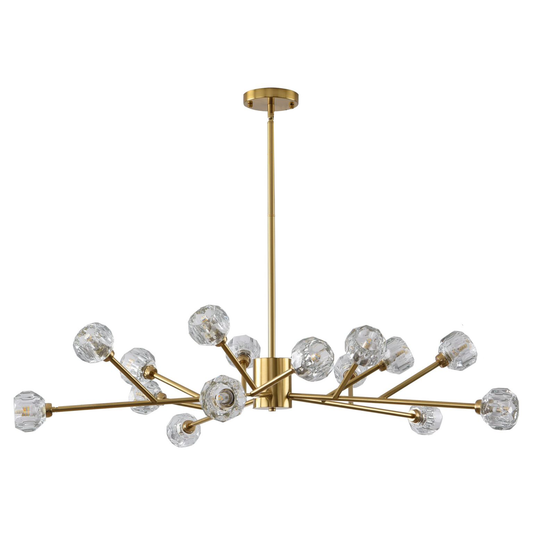 Archer Sputnik Branch Crystal Formation Chandelier Model